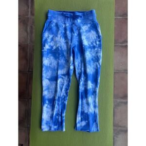 Lab Joy Tye Dye Sweat Pants Blue and White Women Small